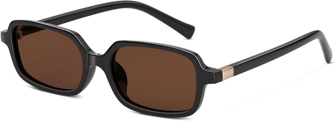 Retro Polarized Sunglasses for Womens Men - Trendy Sunnies UV Protection Lightweight Vintage Sun Glasses