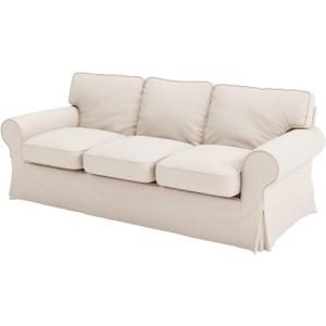 The Heavy Duty Polyester Ektorp 3.5 Seat Width: 98" (Not Regular 3 Seat) Sofa Cover Replacement is for IKEA Ektorp Three and Half Sofa Cover, an Ektorp Sofa Slipcover Replacement (Polyester Beige)
