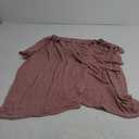 Wenlia Women's Open Back Workout Crop Tops Long Sleeve Casual Shirts Athletic Gym Yoga Tee with Thumb Hole Pink XL