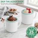 Pukomc Home Swirl Ice Cream Maker Machine with 2 Ice Cream Cup,0.9 quarts