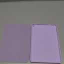Akkerds Case Compatible with iPad 10.2 Inch 2021/2020/2019, for iPad 9th/8th/7th Generation Case with Pencil Holder, Protective with Soft TPU Back, Auto Sleep/Wake Cover, Lavender
