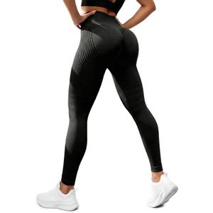 Anti Cellulite Compression 3D Leggings Women with Resistance Bands Gym Workout, Butt Lifting Tummy Control Yoga Pants (X-Large)