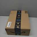 Amazon Basics 14-Piece High Carbon Stainless Steel Kitchen Knife Set with Full Tang Construction, Ergonomic Handles, Sharpener and Pinewood Block, Black