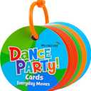 MOLLYBEE KIDS Preschool Dance Party Cards Everyday Moves, Gifts for Ages 3+, Toddler Travel Game and Activity