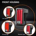 Full LED Tail lights For Toyota Tundra 2007-2013 Taillight Rear Brake Turn Signal Lamp Pair (Milky Red Inner LENSClear Lens)