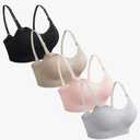 GXXGE 4Pack Nursing Bra for Breastfeeding Maternity Bras Push Up Silk Seamless Pregnancy Bralette Underwear 4XL