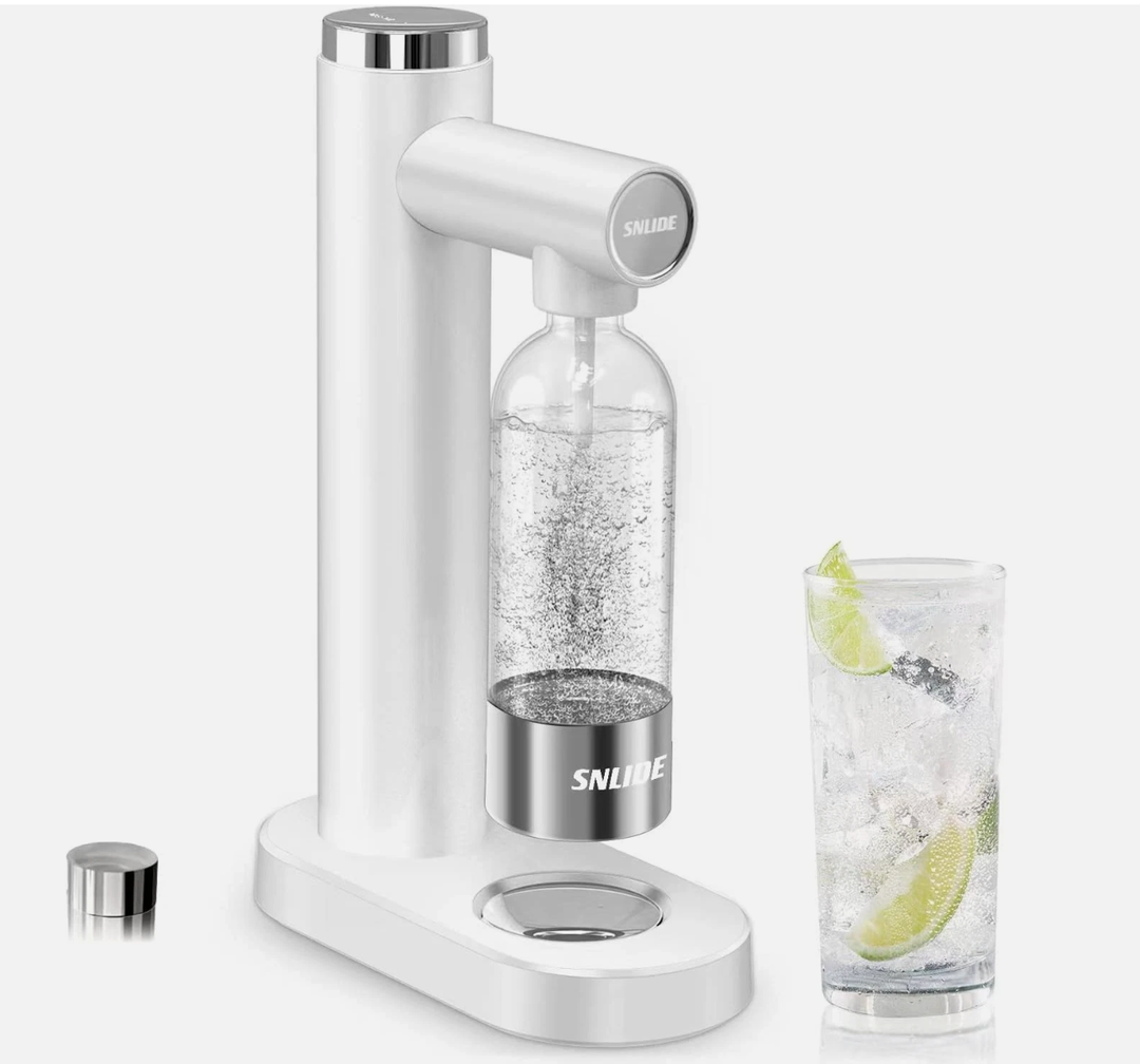 Soda Maker, Soda Water Machine with 1L BPA Free Pet Bottle, Easy to Use, Cute St