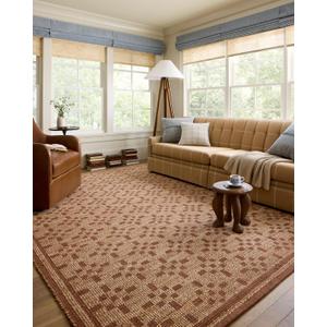 Loloi Chris Loves Julia Judy Collection JUD-07 Natural/Spice 8'-6" x 11'-6" Area Rug