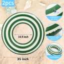 4 PCS Striped Pool Floats for Adults -36 inch Swimming Rings Tubes -Inflatable Pool Float Tube for Adults Pool Floats for The Beach, Party, Vacation