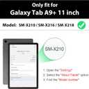 SEYMAC Case for Samsung Galaxy Tab A9+/ A9 Plus Case 11" 2023 (SM-X210/X216/X218), Heavy Duty Shockproof Protective Case with Screen Protector, Rotating Stand and Hand/Shoulder Strap, Black