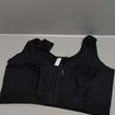 Comfort Bra - Front Closure Post Surgery Compression Bras - Adjustable Straps and Shoulders - Wirefree (X-Large, Black)