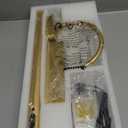 Dimmable Cordless Picture Light with Controller and Timer, Rechargeable 5000mAh Battery Wall Sconce for Wall Pictures, Gallery Artwork, Paintings, Portraits, Dartboards (Gold) (14"L x 6.3"W x 6.3"H)