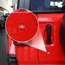 Keyhole Covers for Jeep Wrangler JL Gladiator JT 2018-2025 2026 Door Security Accessories Magnetic Keyhole Door Lock Cover Waterproof Protection Item Black and Red