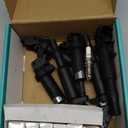 AULINK UF592 Set of 6 Ignition Coil Packs & Spark Plugs Compatible with 2006 2007 2008 2009 2010 BMW 128i 328i 330i 528i 530i X3 X5 Z4 3.0L Replace# 0221504470, 12137594937, 12137562744, 12137571643