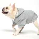 KOOLTAIL Dog Hoodie for Small Medium Large Dogs, Ultra-Warm & Soft Winter Fall Fleece Dog Hooded Sweatshirt Clothes Sweater, Lightweight Pullover Coat for Boy Girl Bulldog Pitbull Puppy Cats,Gray M