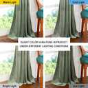 NICETOWN Super Soft Velvet Curtains 63 inches, Sound Reducing Cold Heat Insulated Heavy Matt Room Darkening Drape Panels for Living Room (Sage Green, 2 Panels)