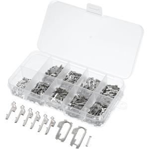 350pcs Car Lock Reed Lock Plate Auto Key for Honda HON66 Lock/Outer/Durable Metal / 1 Set Silver Tone