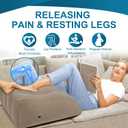 Inflatable Leg Elevation Pillow, Wedge Pillow for Sleeping, Portable Wedge Pillow, Improve Circulataion and Reduce Swelling, for Sleeping, Recovery, Pregnant (Camel)