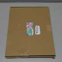 Clipboard Folio with Notepad for Letter Size (11" x 8.5"), 5 Extra Folders with Storage 10 Pockets, 39 File Folder Labels, Elastic Closure Spiral Clipboard with Storage(Cactus Flowers)