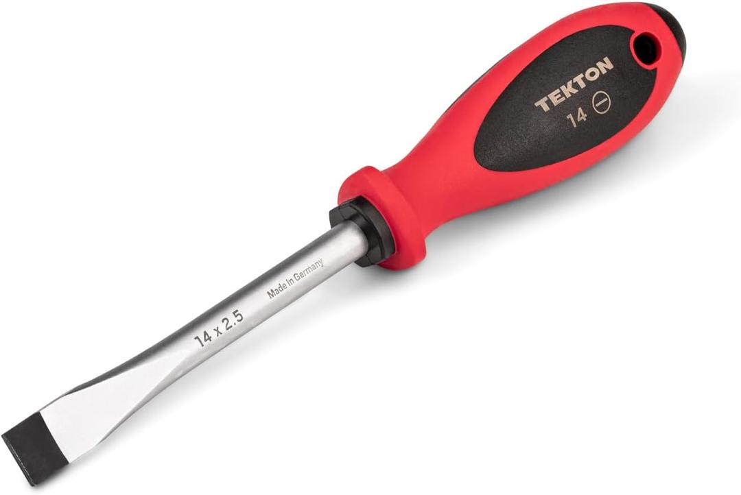 TEKTON 14 mm Slotted Screwdriver (4 in. Shank) | DWS01328
