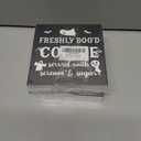 2 x Halloween Decor, Coffee Bar Decorations, Ghost Wooden Decorative Sign, Halloween Kitchen Decor for Desk Table Shelf 5 x 5 Inches