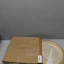 Okllen 12 Pack Plastic Gold Charger Plates, 13" Round Beaded Charger Plates for Wedding, Catering Event, Tabletop Decor