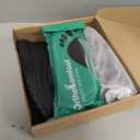 Men's Orthopedic Waterproof Hiking Boots: Comfortable Plantar Fasciitis Work Walking Running Trekking Shoes, Flat Feet Orthotic Mid Ankle Support Trail Sneakers for Foot and Heel Pain Relief (9, W1-black)