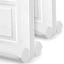 2 Pack Under Door Draft Stopper - Bottom Door Gap Filler & Seal - Windproof Coating Cover - Fits 30” to 36” Door - Block Noise, Sound, Hot Air, Light, Wind - Easy Install Draft Blocker - White