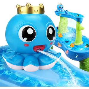 Palksky Water Table Pump for Step2 - Toddler/Kids Water Table Toy Upgrade Rechargeable Battery Powered 5 Hours Outdoor Water Pump, Summer Toys Accessories-Lake Blue