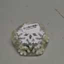 5 Pieces Christmas Wooden Snowflake Decor Winter Snowflake Wood Blocks White Snowflake Table Wood Signs Winter Tiered Tray Wooden Signs for Xmas Party Farmhouse Home Tabletop Shelves