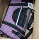 PetAmi Airline Approved Pet Carrier Cats & Small Dogs, Large Heather Purple Soft Sided TSA Travel Bag, Sherpa Bed, Breathable Mesh Ventilation, Collapsible Bowl, Fits Under Seat, Up to 18 lbs, Purple (19.5"L x 10.2"W x 12.0"H)