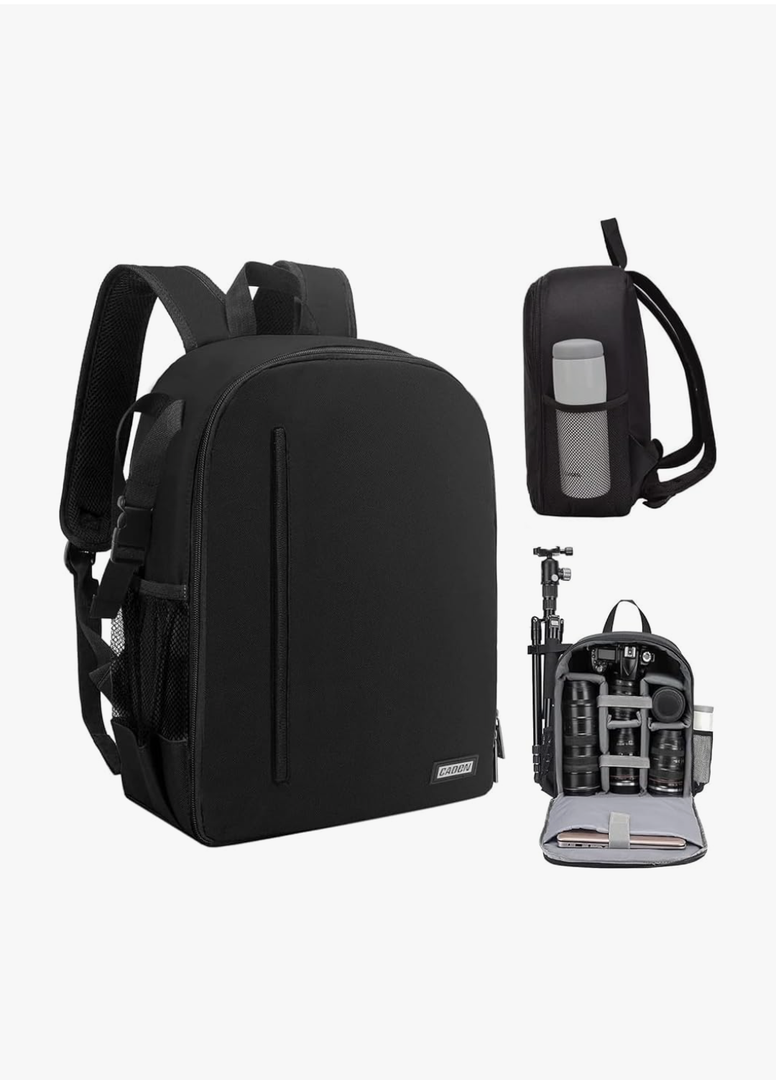 CADeN Camera Backpack Bag Professional for DSLR/SLR Mirrorless Camera Waterproof, Camera Case Compatible for Sony Canon Nikon Size (2.0 Small)