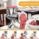 Meat Grinder Manual Mincer for Home Use - Sausage Maker Table Mount Pork Mincer Sausage Stuffer Funnel Make Homemade Burger Patties Hand
