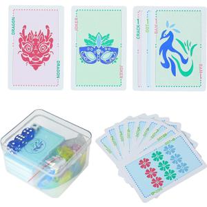 Jongyance 160-Piece American Mahjong Playing Cards Set, Includes Manual, Storage Box, Dice, Chips & Wind Indicator Portable, Travel-Friendly