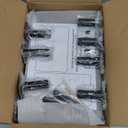 WEGASTU Dual Monitor Stand - 43.7 inch Extra Long Wide TV Stand - Wood & Steel Leg Desktop Riser - Desk Organization - Home Office (Vintage)