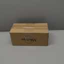 Mkono Small Artificial Flowers in Ceramic Vase 13.5" Centerpieces Coffee Table Decor, Silk Flower Arrangements for Home Decor Indoor Fake Flower Bouquet for Bathroom Dining Room Kitchen Wedding Brown