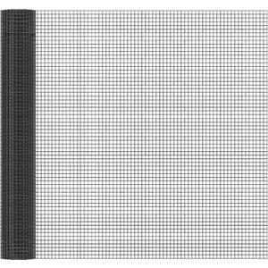 Black Hardware Cloth 1/2in Mesh 36in x 100ft, Chicken Wire Fencing PVC Coated 19 Gauge, Welded Chicken Wire for Rodent Proofing, Tree Guard, Garden Fence, Poultry Netting