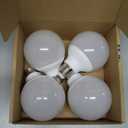 G25 LED Light Bulbs, Round Vanity Light Bulbs for Bathroom, 40W Equivalent, Cool White 4000K, E26 Base Globe Light Bulb, 600LM, Non-Dimmable, 4-Pack