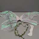 U-Zomir Fairy Wings Costume for Women, Sparkle Butterfly Angel Wings Halloween Costume Dress Up Cosplay Party Favor (White)