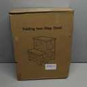 2 Step Stool Foldable, Non-Slip Steps, Folding Step Stool for Adults & Kids, Plastic Stool Pool Ladder, Collapsible Stools 2 Step Ladder for Kitchen Toilet Bedroom Office RV, Holds 330 lbs (Black)