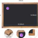 KOOLDE 16" x 24" Magnetic Chalkboard - Large Hanging Framed Wall Wood Frame Board Sign Blackboard for Home, Office, School, Restaurant