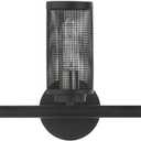 Livex Lighting 3 Light Black Bath Vanity Black W/Brushed Nickel Accents, 14123-04