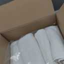 Hawmam Linen White Hand Towels for Bathroom, Set of 4, 16x29 Inch, Premium Turkish Cotton, Highly Absorbent Hotel Collection, Blissful Luxury Spa Feel, White Towels