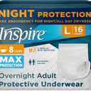 Inspire Adult Diapers Women or Men - MAX Absorbency | Our Most Absorbent and Dry, Incontinence Underwear for Women or Men | Leak Proof Diaper Overnight or Daytime for Heavy