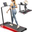 Walking Pad, Incline Walking Pad Treadmill, Under Desk Treadmills 265 Lbs Capacity, 2.5HP Low Noise Portable Running Machine for Home and Office, with LED Display, Remote Control