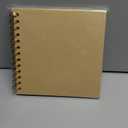 Potricher 7 x 7 Inch DIY Scrapbook Album 40 Pages Hardcover Kraft Paper Scrap Book Photo Albums Memory Book for Wedding and Anniversary Family (Yellow, 7 Inch)