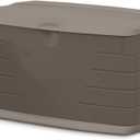Rubbermaid Medium Resin Outdoor Storage Deck Box (73 Gal), Weather Resistant, Brown, Deck Organization for Home/Backyard/Pool Chemicals/Toys/Garden Tools/Porch/Patio Cushions