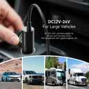 100W USB C Car Charger DC to DC Adapter for Anker SOLIX C200 C300 Jackery Explorer 240 V2 Portable Power Station DJI Mavic 3 Pro/Mavic 4 Pro Drones Handheld Gaming PC Charging Station USB Cable