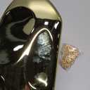 Acrylic Clutch Purse for Women Evening Bag, Irregular Shell Acrylic Purse Box Clutch with Chain for Party Wedding Prom (Gold)