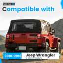 ALMULOO Soft Compatible with 2010-2018 Jeep Wrangler 2 Door Models